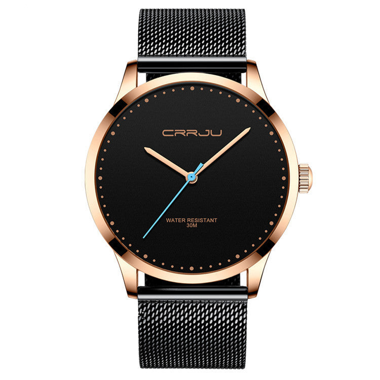 Stainless Steel Mesh Belt Fashion Watch for  Men